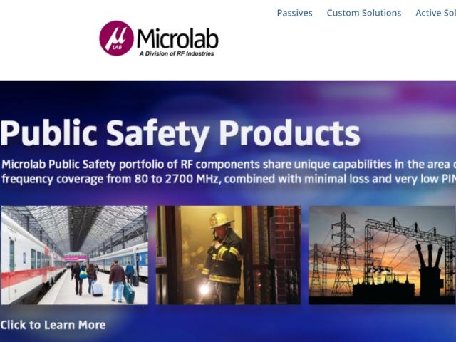 Information på www.microlabtech.com om deres produkter til offentlig sikkerhed 